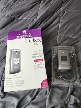 Jitterbug Flip Cell Phone - Silver